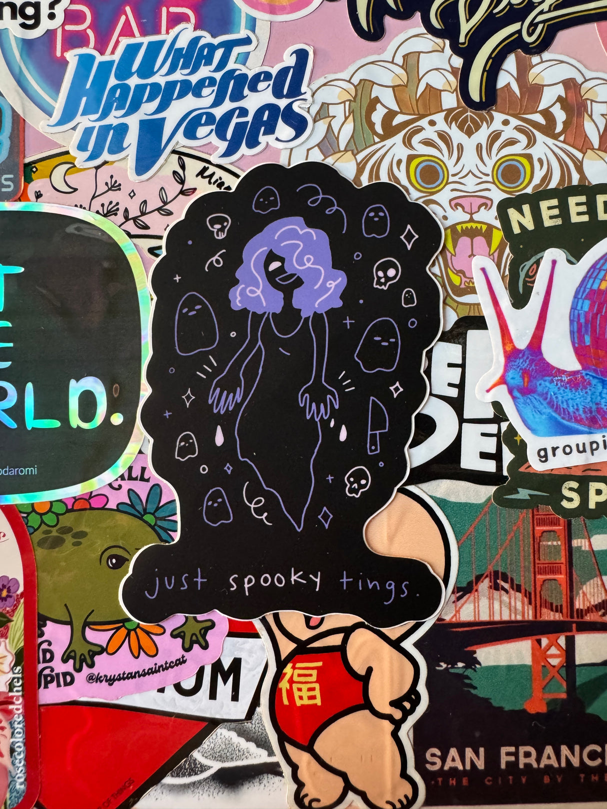 Just Spooky Things Vinyl Sticker