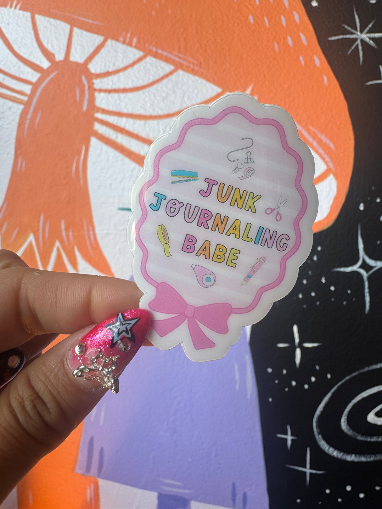 Junk Journal Babe Sticker