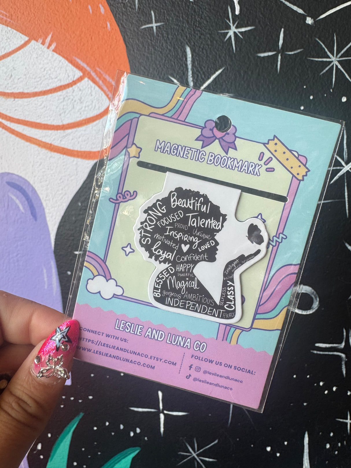Strong & Beautiful Magnetic Bookmark