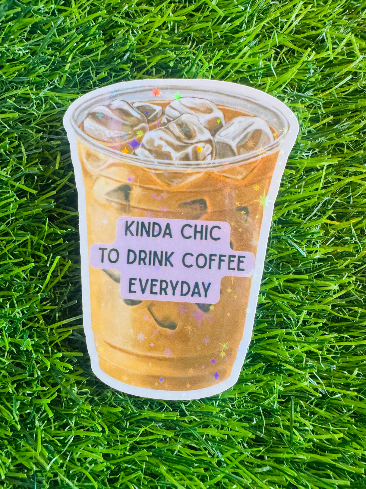 Kinda Chic to Drink Coffee Sticker