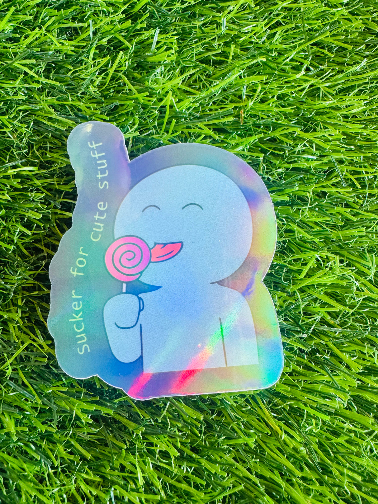 Sucker for Cute Stuff Sticker