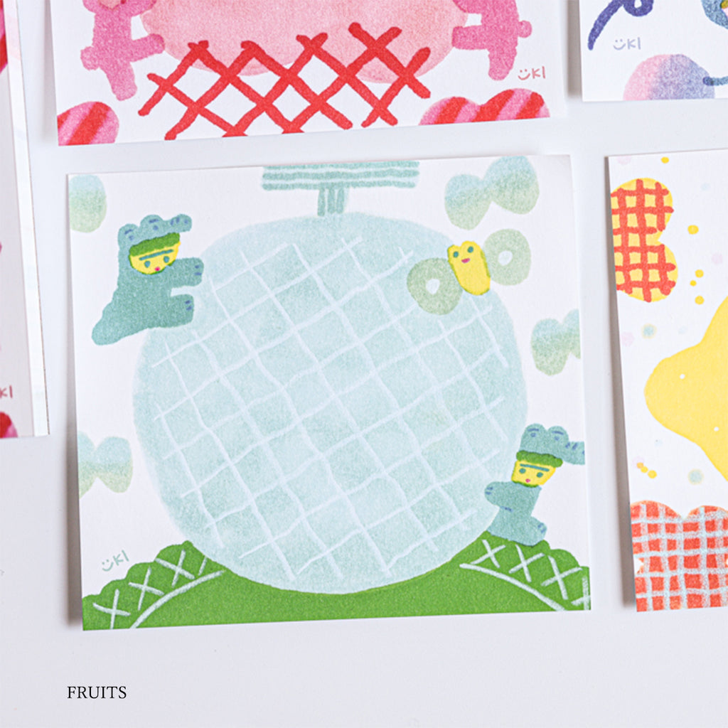 Fruits Block Memo Illustrated by Itoi Yuki