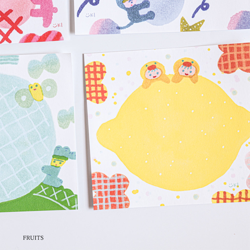 Fruits Block Memo Illustrated by Itoi Yuki