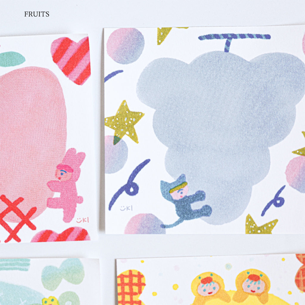 Fruits Block Memo Illustrated by Itoi Yuki