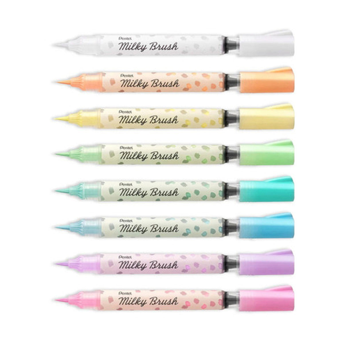 Japanese Milky Brush Pastel Marker by Pentel - Singles