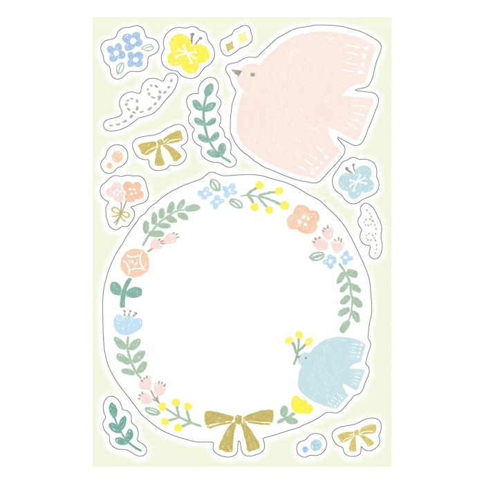 Pastel Message Seal Sticker Sheets by Furukawa Shiko