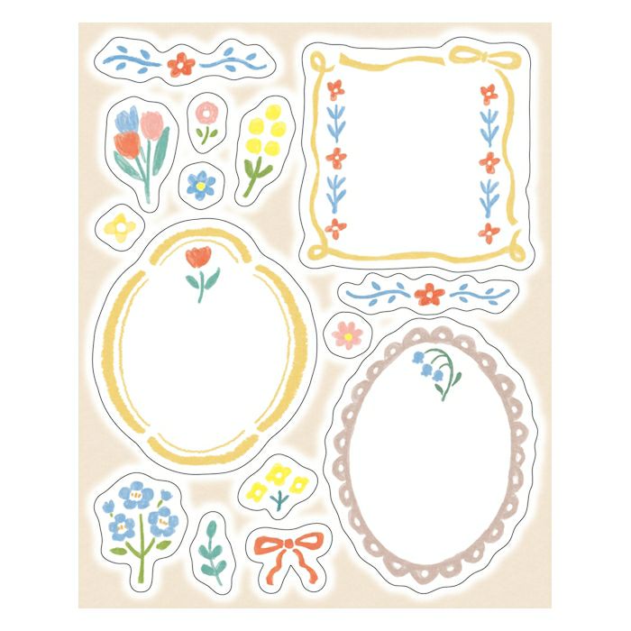 Pastel Message Seal Sticker Sheets by Furukawa Shiko