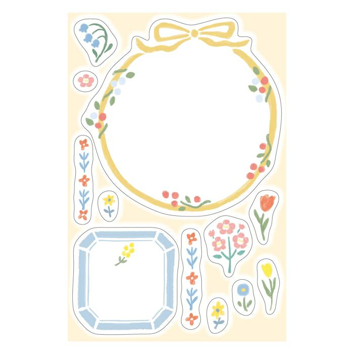 Pastel Message Seal Sticker Sheets by Furukawa Shiko