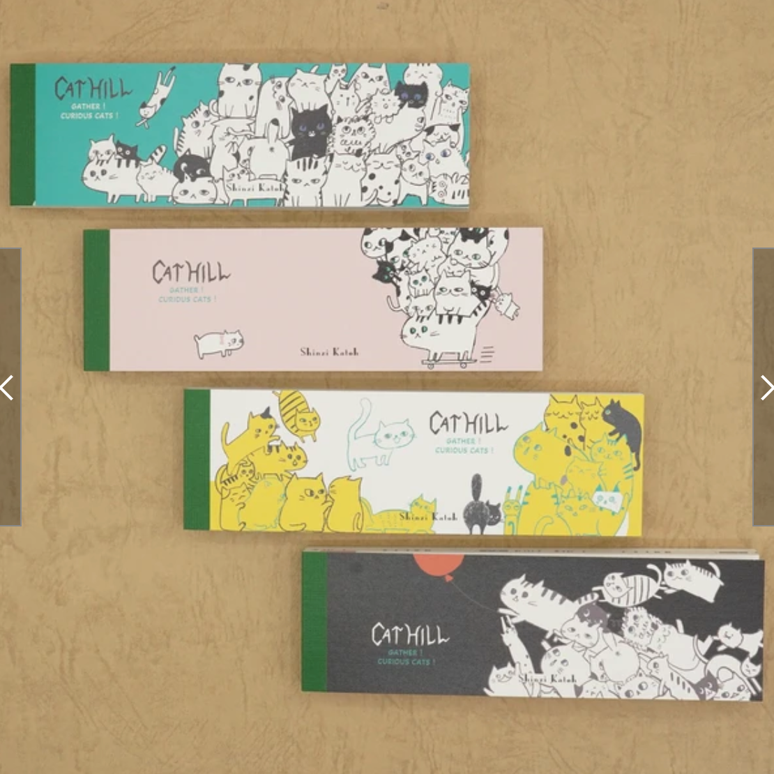Cat Hill One-Stroke Memo Pad by Artist Shinzi Katoh