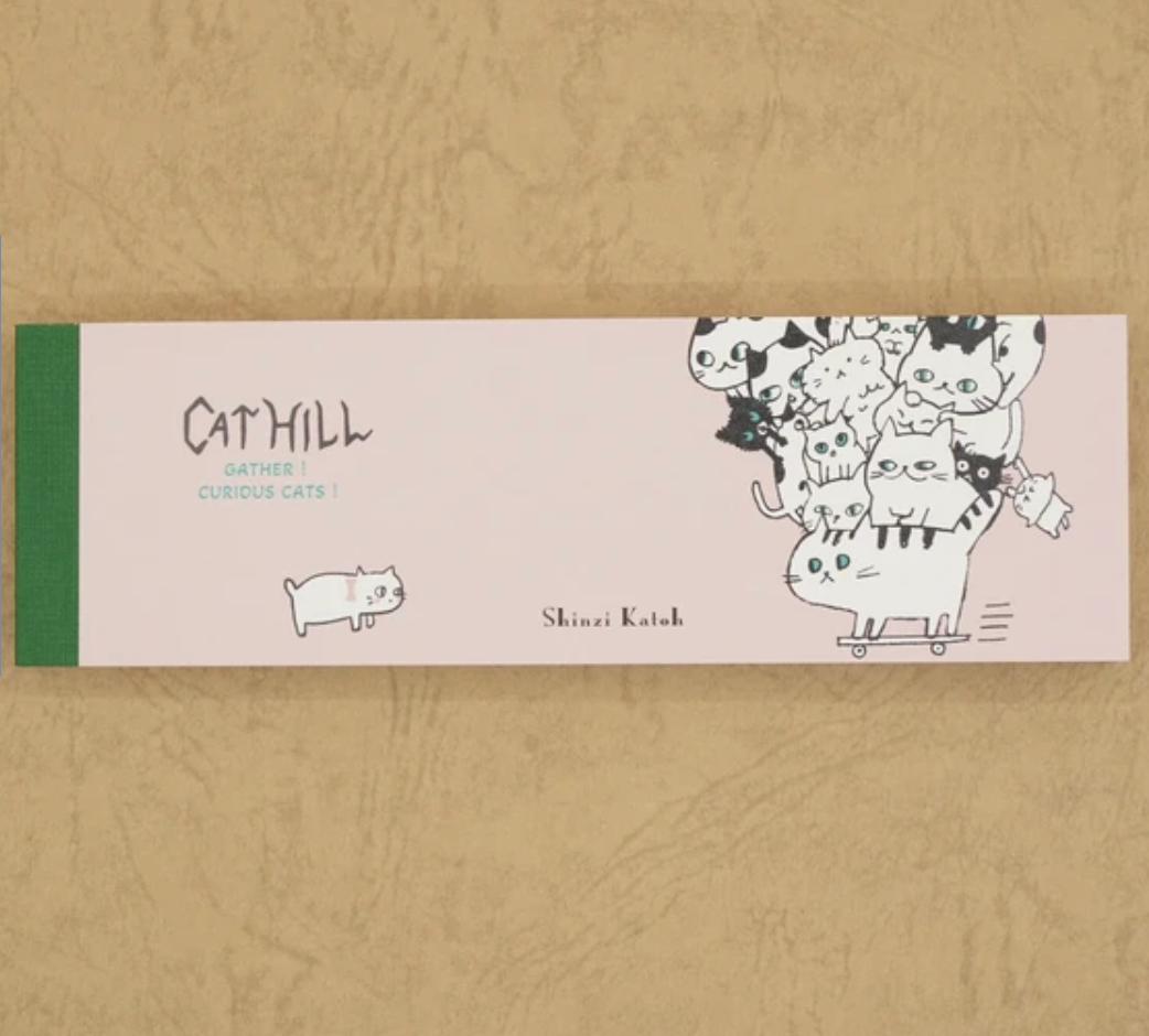 Cat Hill One-Stroke Memo Pad by Artist Shinzi Katoh