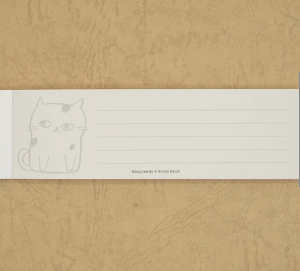 Cat Hill One-Stroke Memo Pad by Artist Shinzi Katoh
