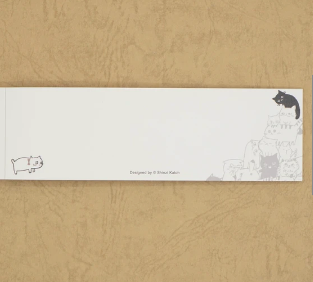Cat Hill One-Stroke Memo Pad by Artist Shinzi Katoh