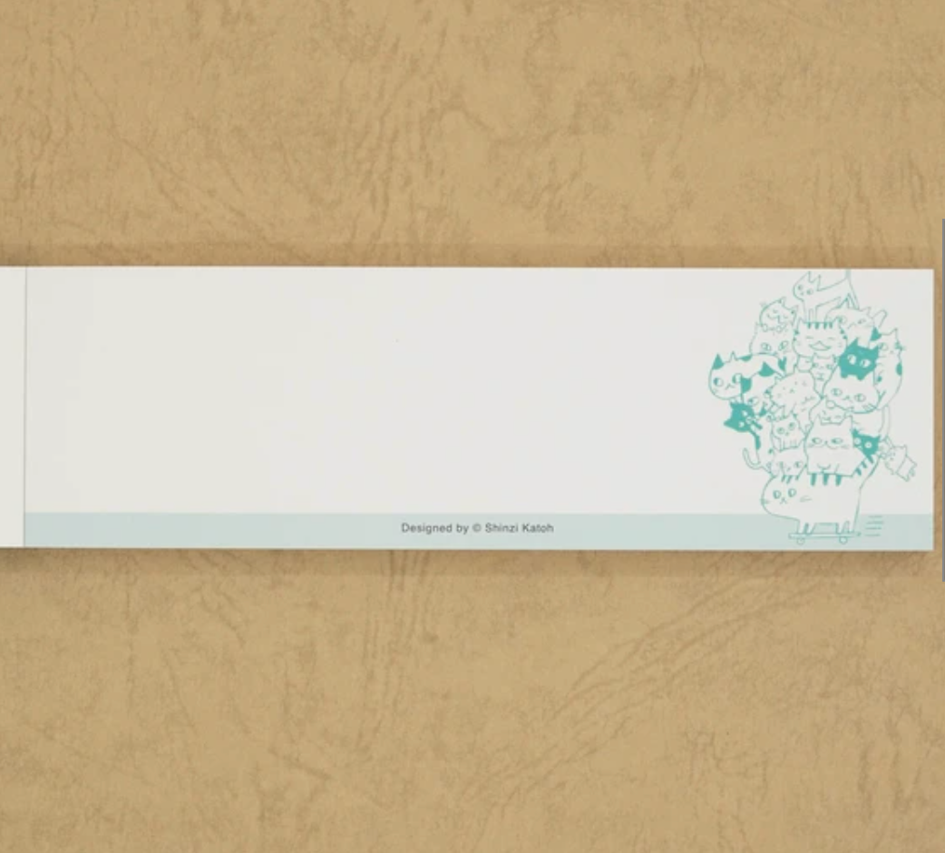 Cat Hill One-Stroke Memo Pad by Artist Shinzi Katoh
