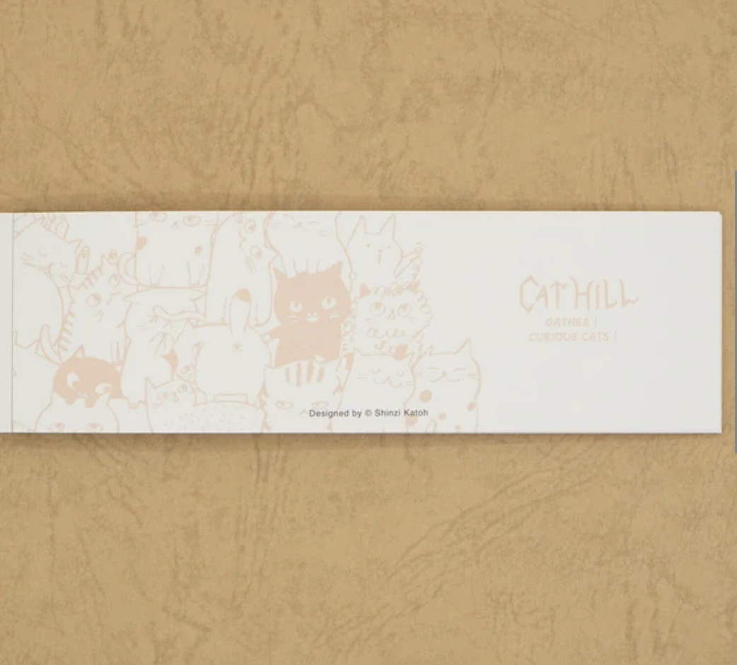 Cat Hill One-Stroke Memo Pad by Artist Shinzi Katoh