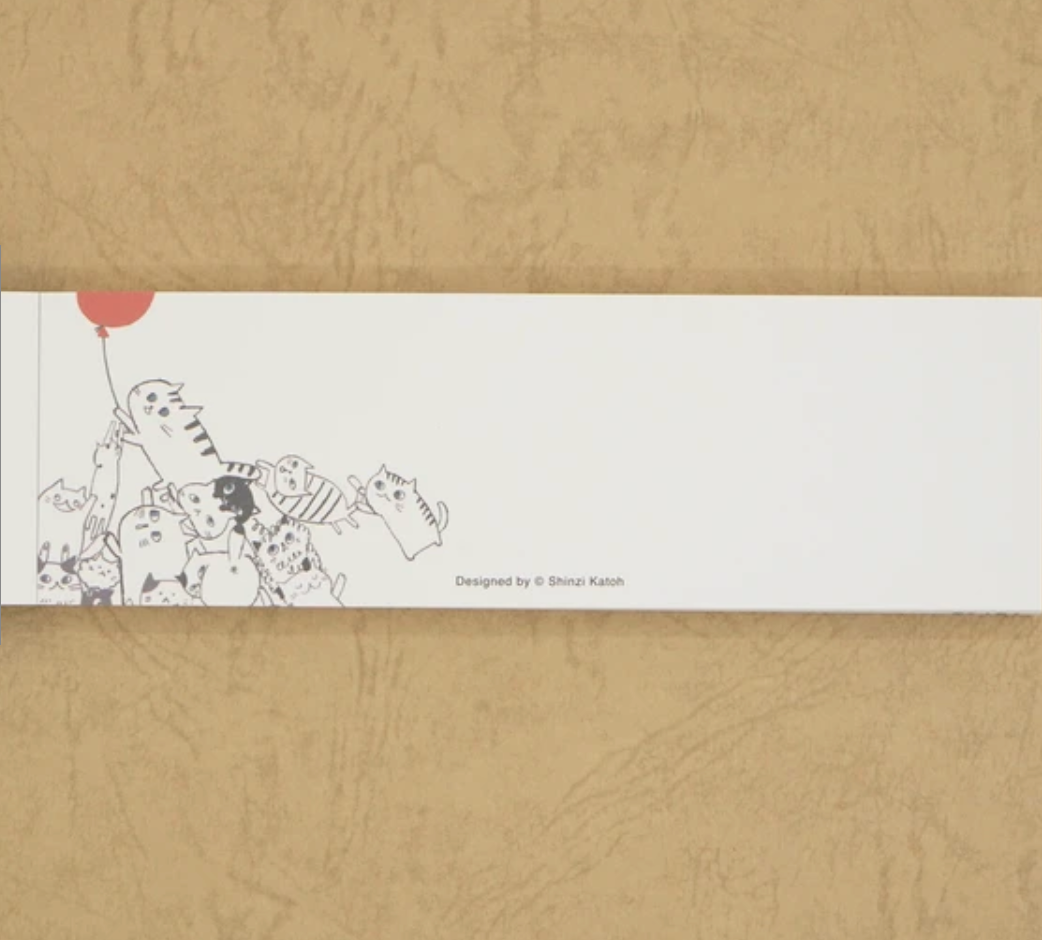 Cat Hill One-Stroke Memo Pad by Artist Shinzi Katoh