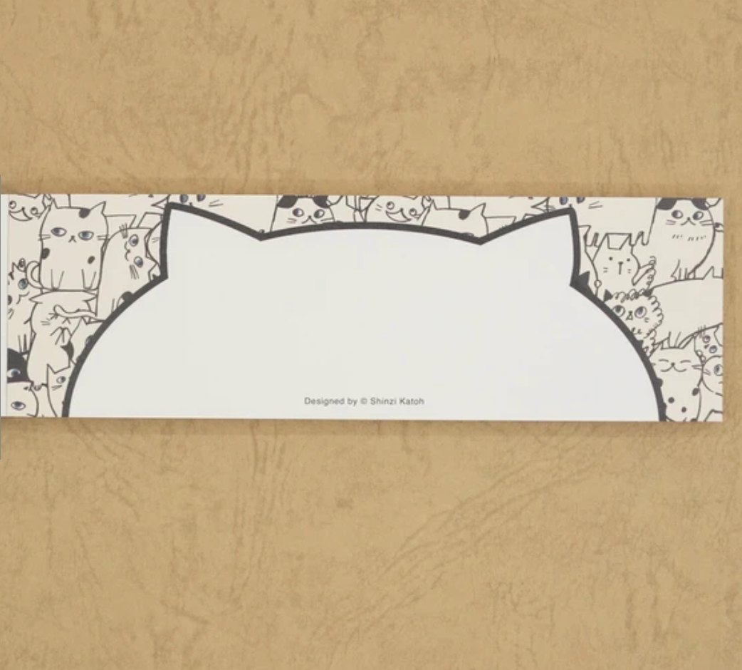 Cat Hill One-Stroke Memo Pad by Artist Shinzi Katoh