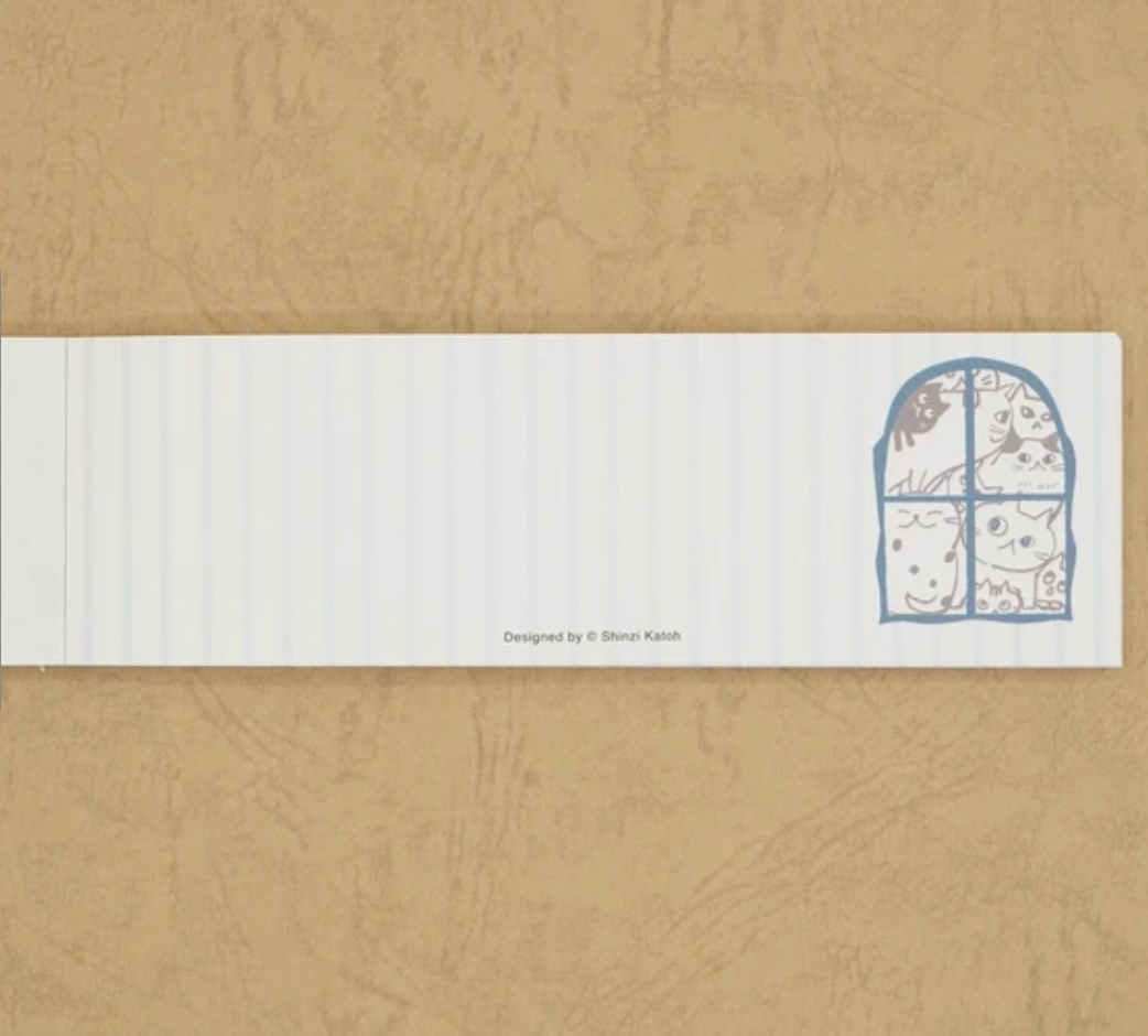 Cat Hill One-Stroke Memo Pad by Artist Shinzi Katoh