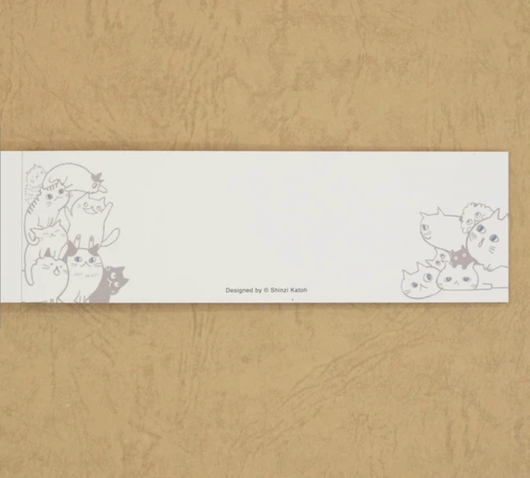 Cat Hill One-Stroke Memo Pad by Artist Shinzi Katoh