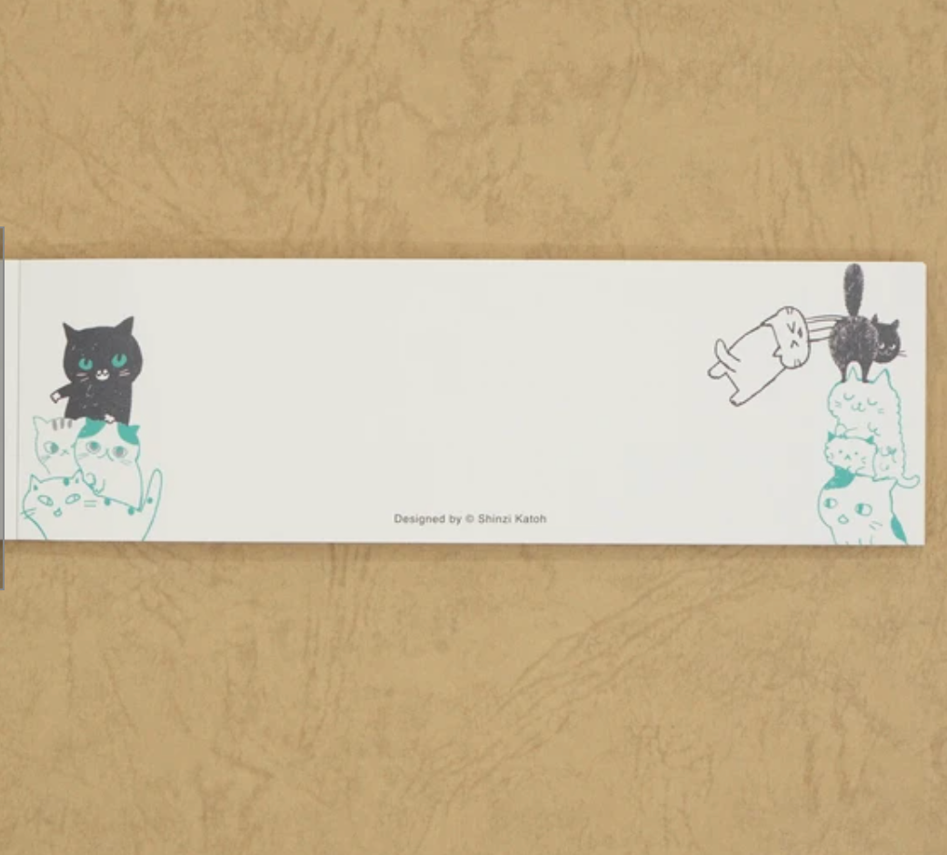 Cat Hill One-Stroke Memo Pad by Artist Shinzi Katoh