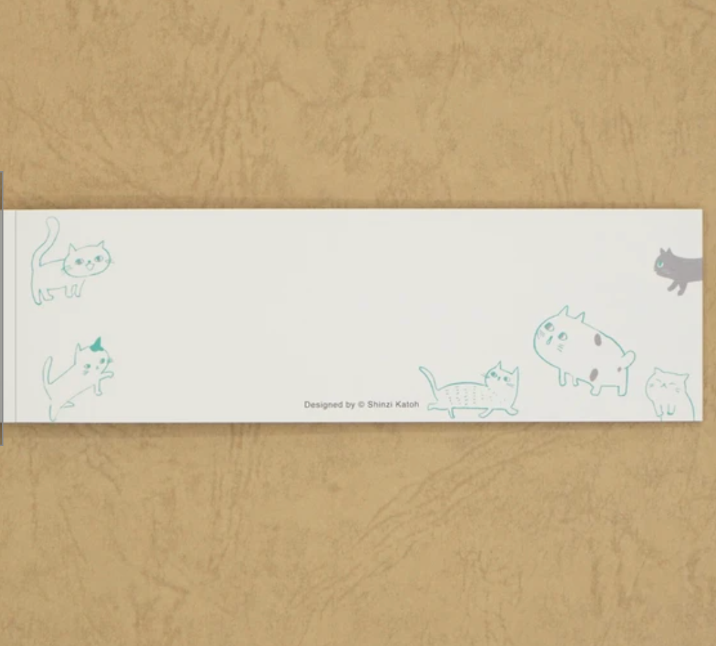 Cat Hill One-Stroke Memo Pad by Artist Shinzi Katoh