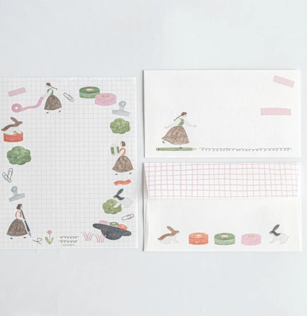Field Mino Washi Letter Writing Sets by Artist Necktie
