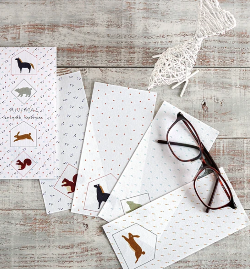 Animal Washi Notepads by Artist Chihiro Yasuhara