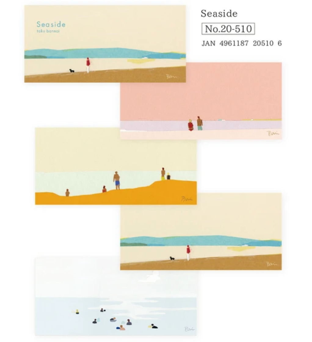 Seaside Washi Notepads by Artist Taku Bannai