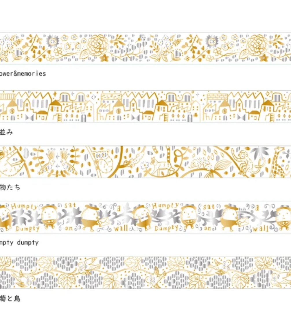 Metallic Washi Tape by Shinzi Katoli