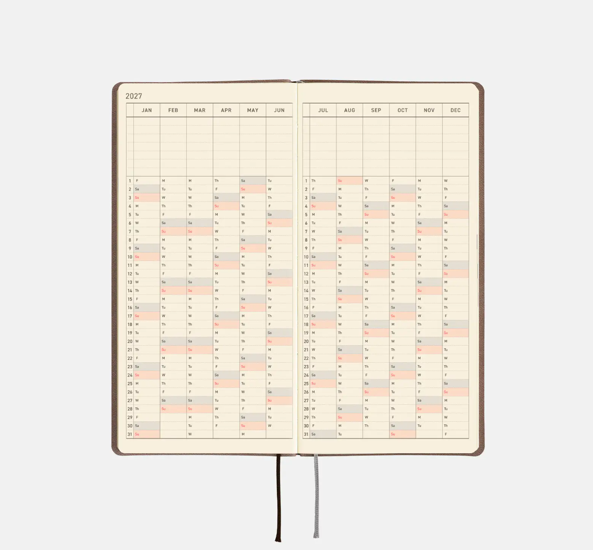 PREORDER: Hobonichi Techo 2027 Weeks Smooth