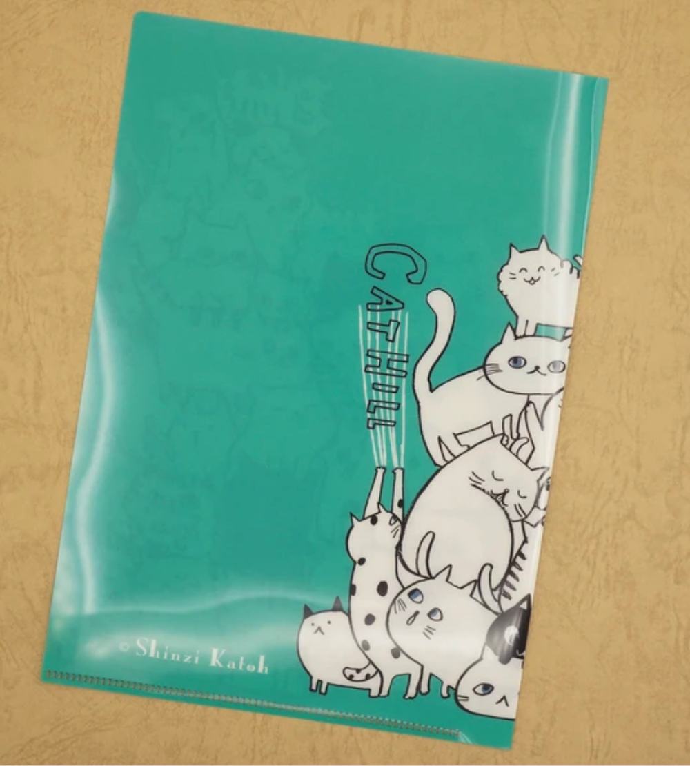 Cat Hill A5 Plastic Document Sleeve by Artist Shinzi Katoh