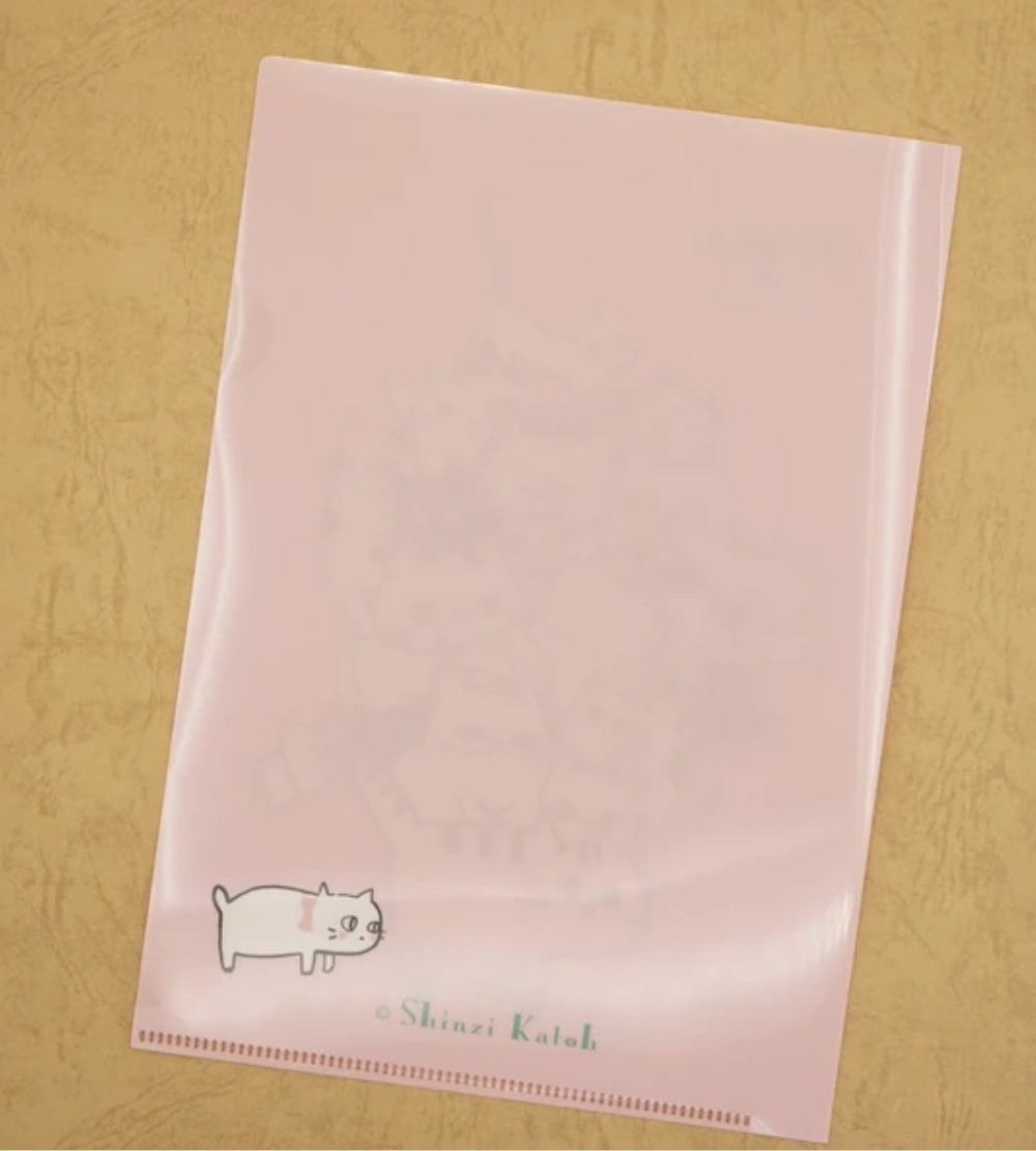 Cat Hill A5 Plastic Document Sleeve by Artist Shinzi Katoh