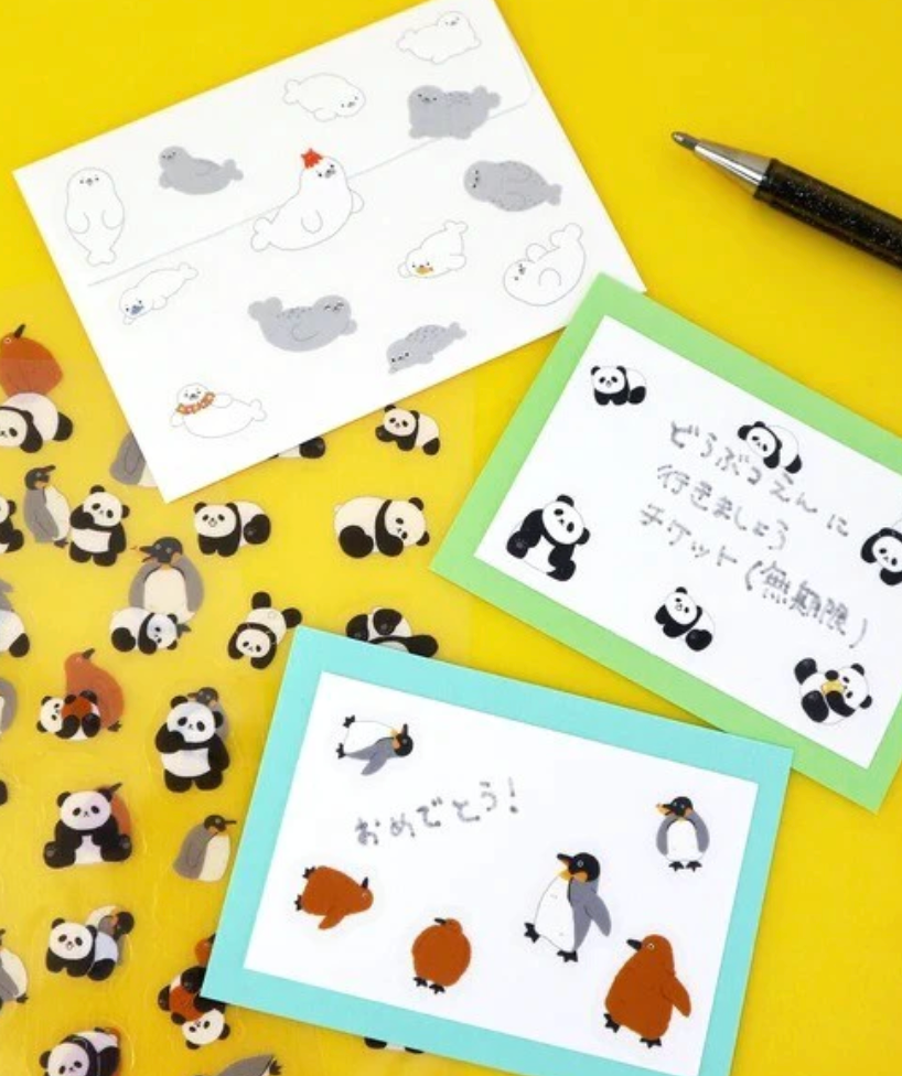 Illustrated PET Sticker Sheet by World Craft
