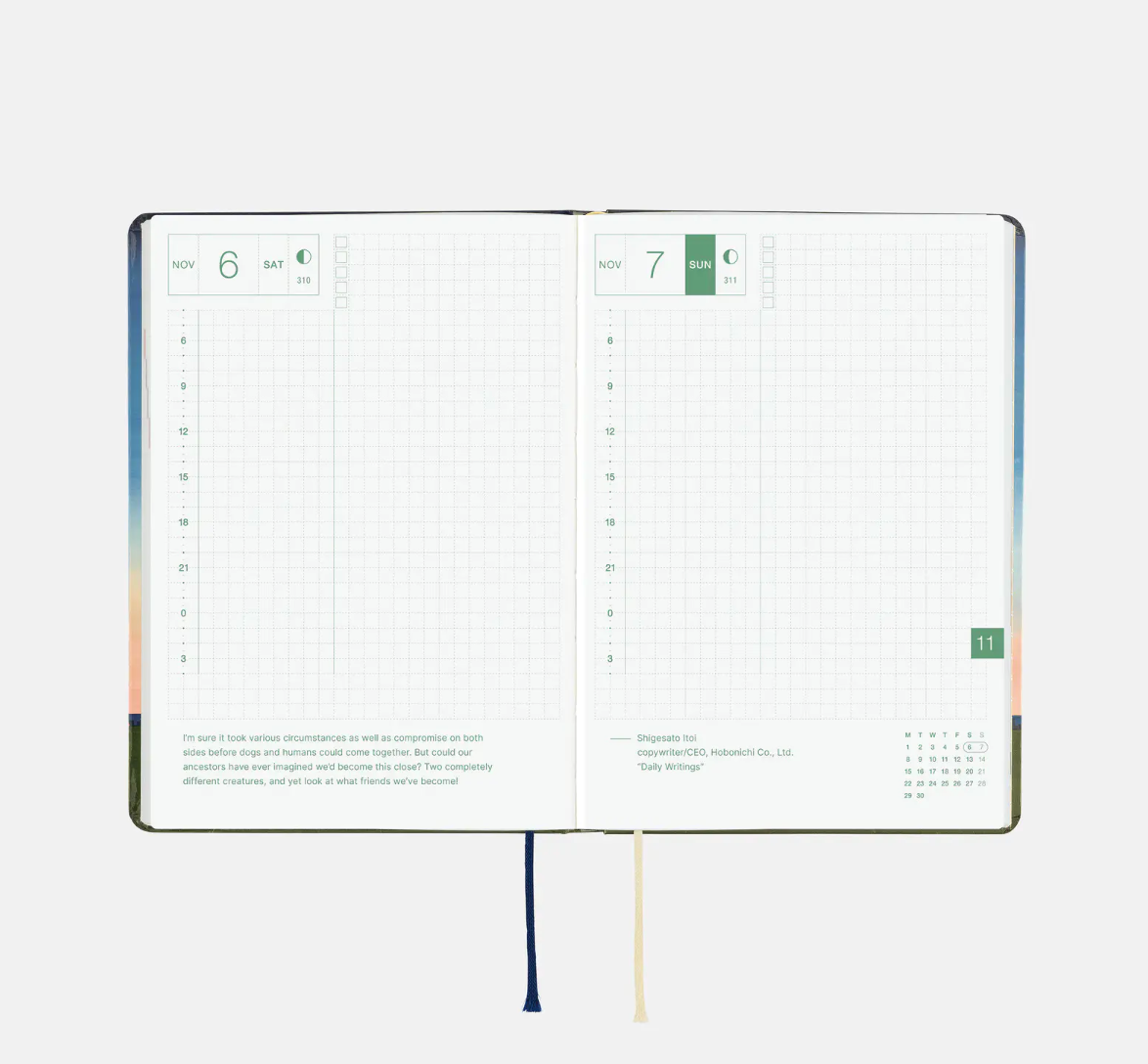 PREORDER: Hobonichi Techo 2027 HON Hiroko Kubota: String Telephone Until the Moon is Full