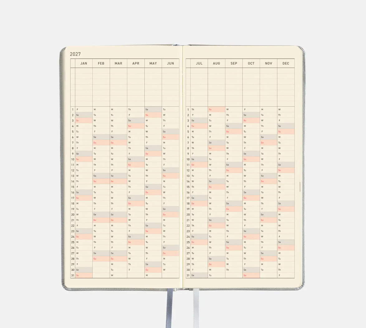 PREORDER: Hobonichi Techo 2027 Weeks Leather