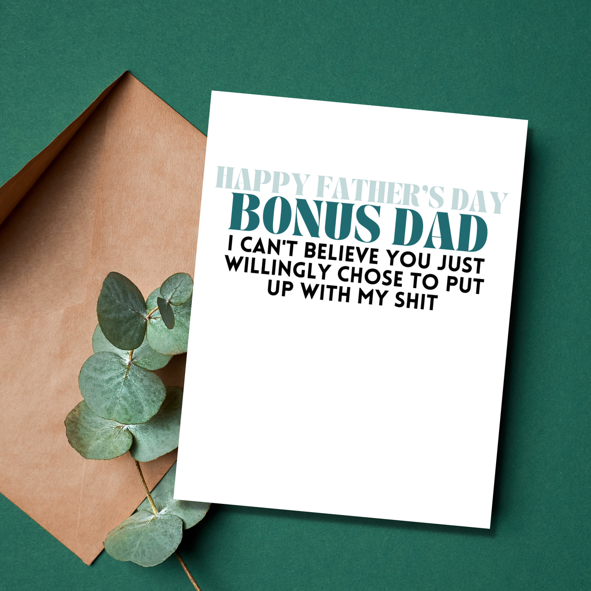 Bonus Dad Father's Day Card