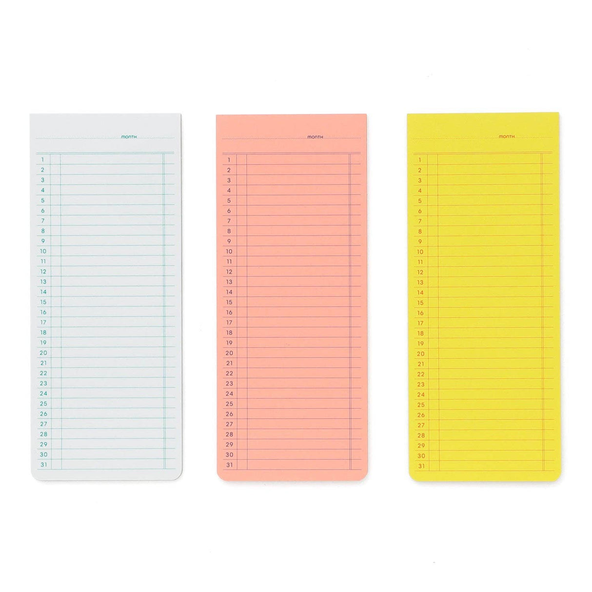 Sticky Memo Pad/ Monthly