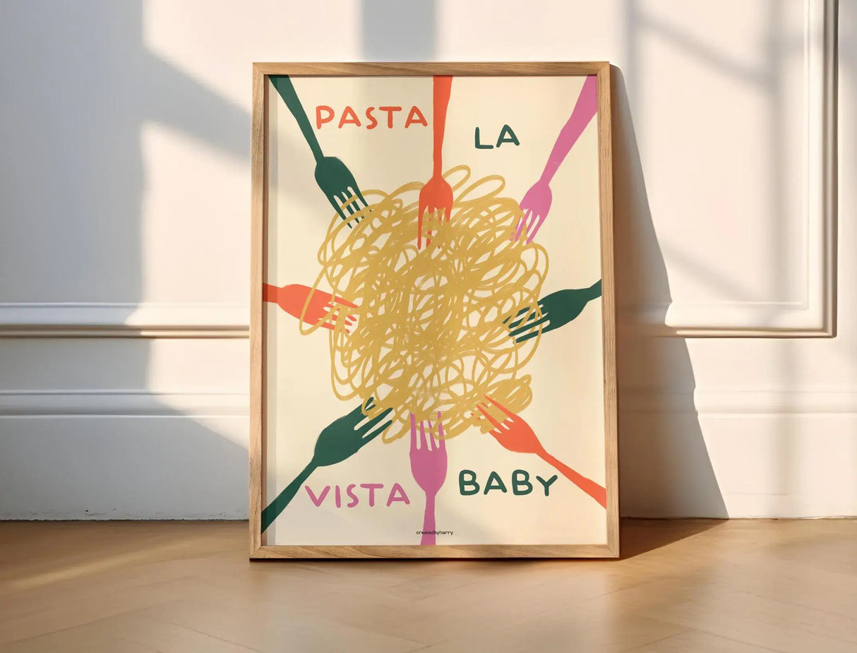 Pasta La Vista Baby Wall Art Print