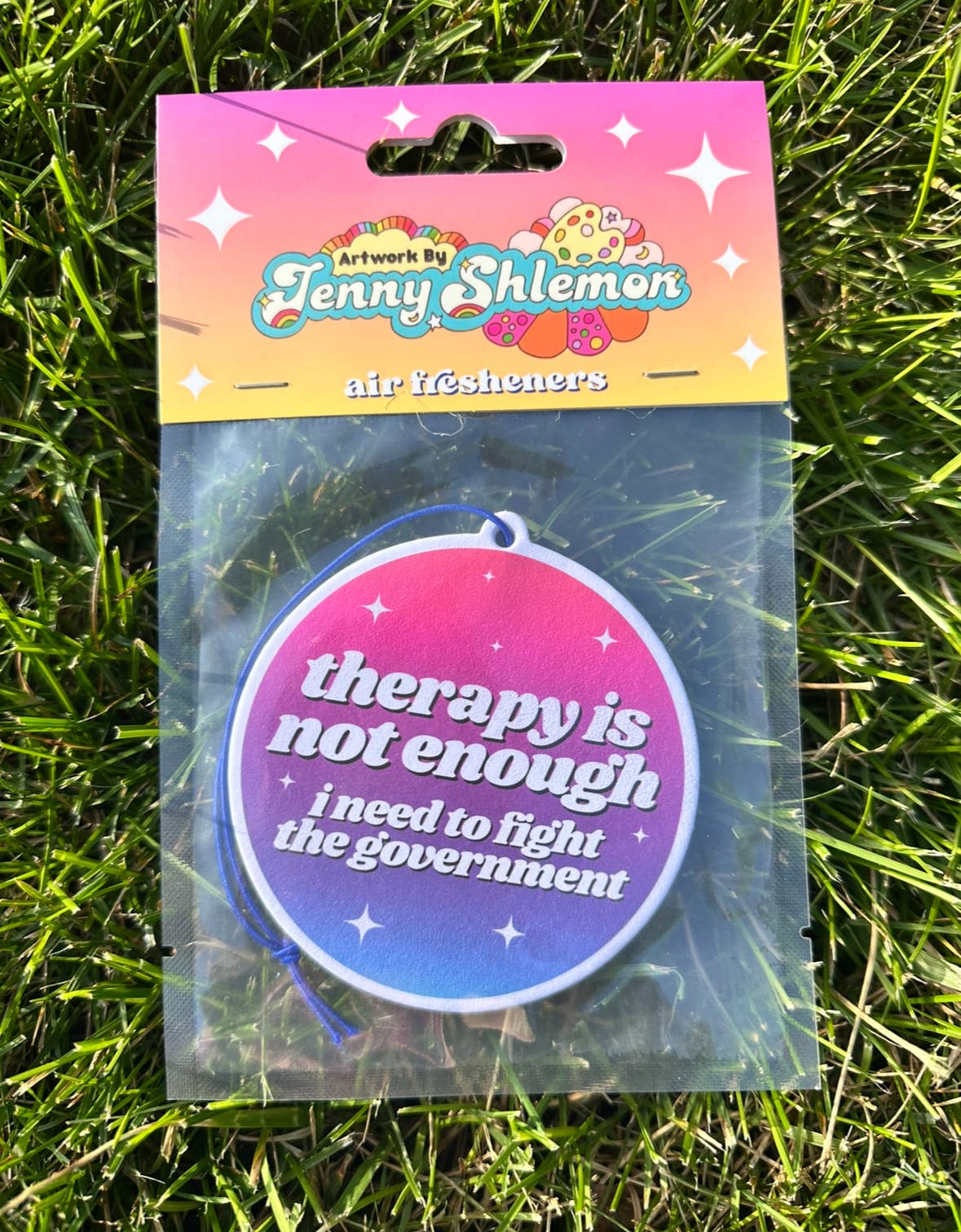 I Need To Fight The Government Car Air Freshener - Ocean
