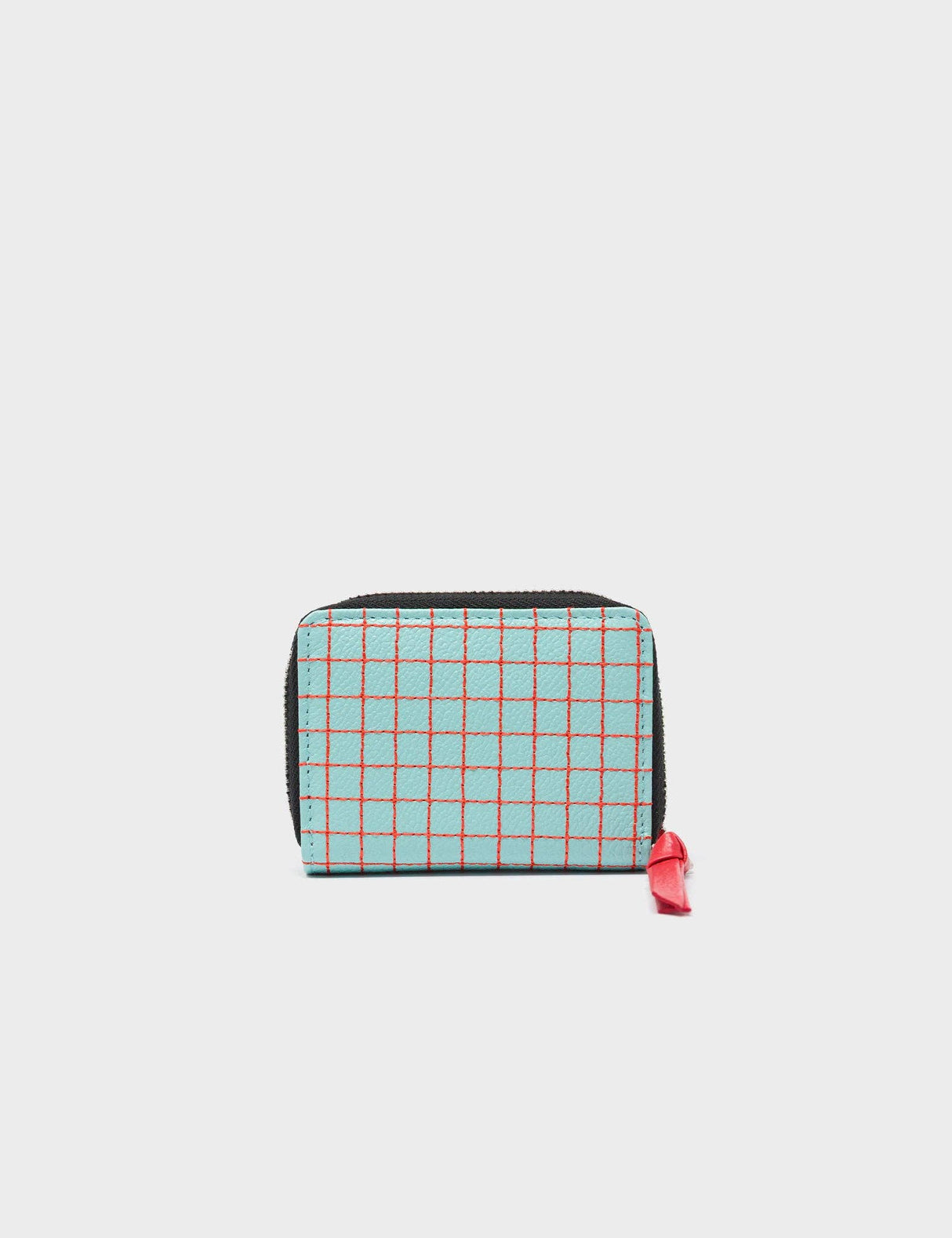 Frodo Eggshell Blue Leather Zip Around Wallet - Lovestitch Design