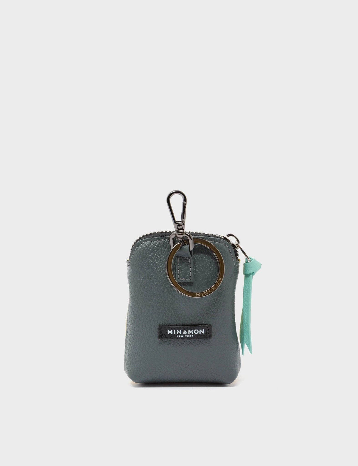 Balloon Yellow Leather Keychain Eye Love New York Florence Pouch Charm