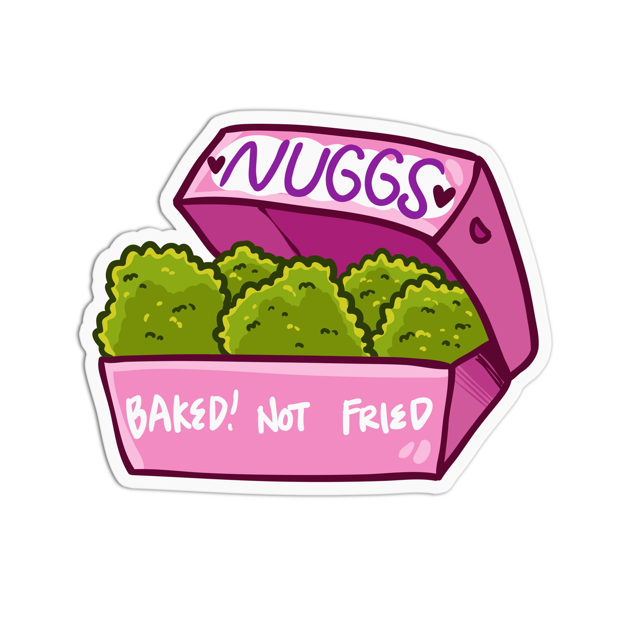 Canna Nuggs Textured Sticker