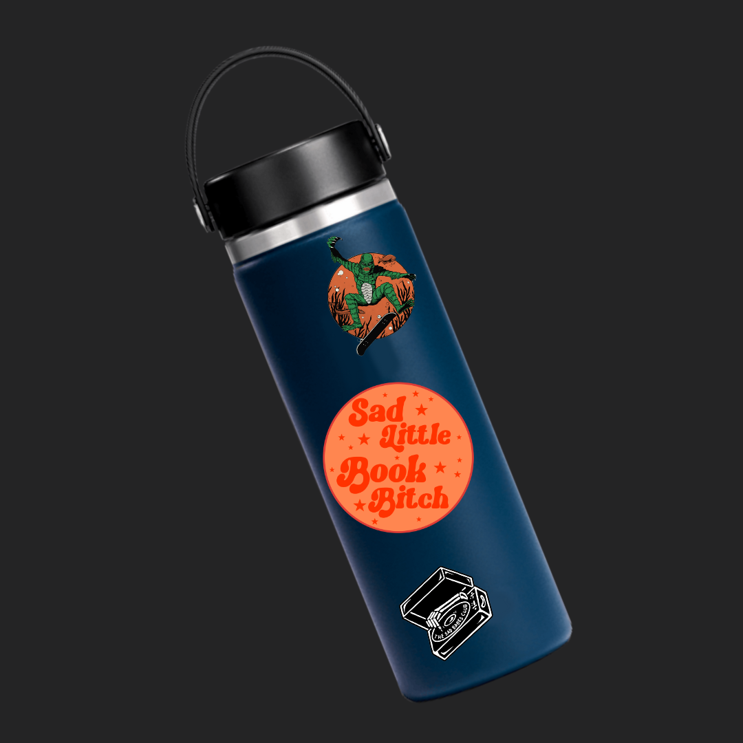 Sad Little Book Bitch Vinyl Sticker