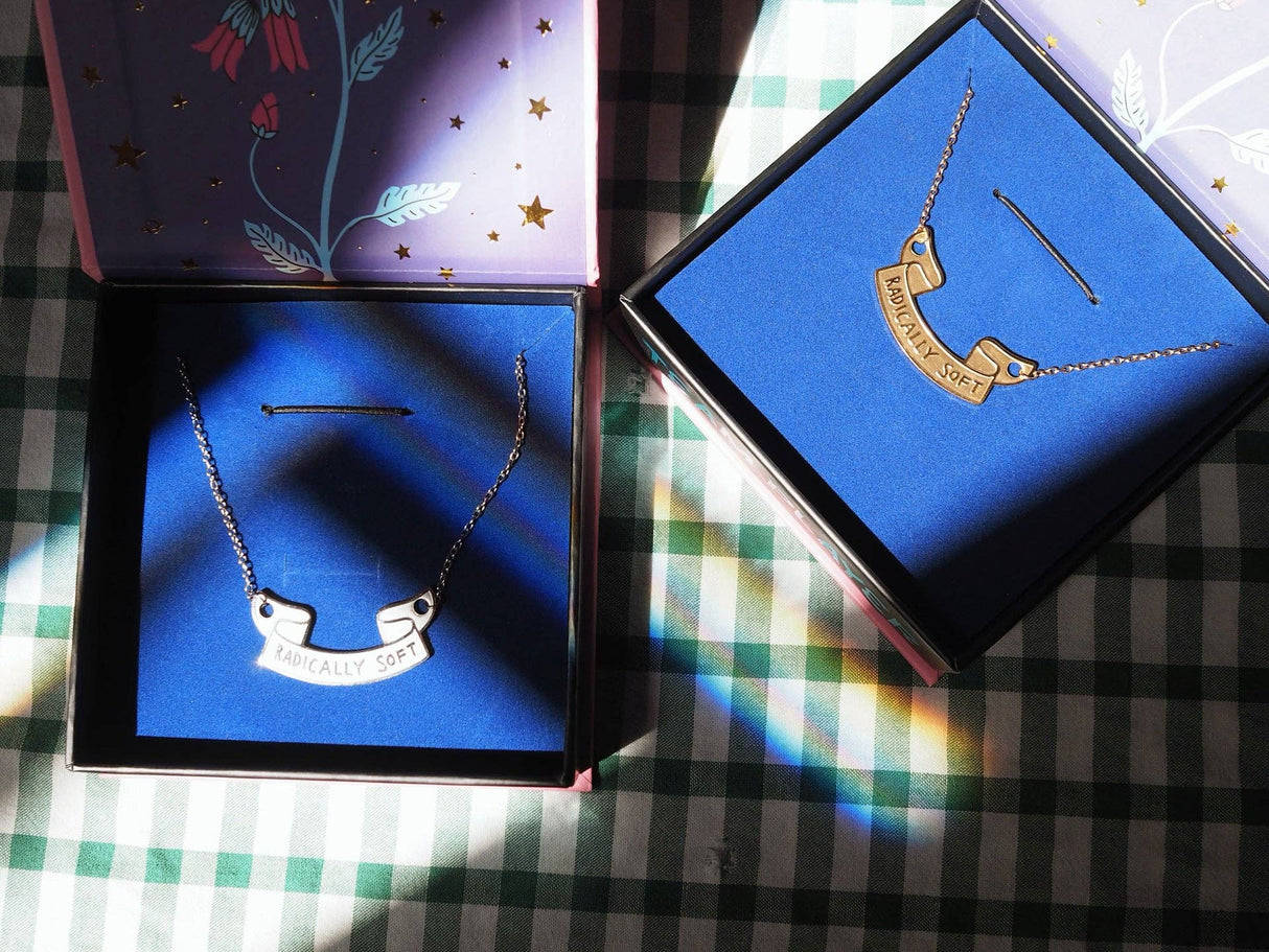 Radically Soft Slogan Necklace