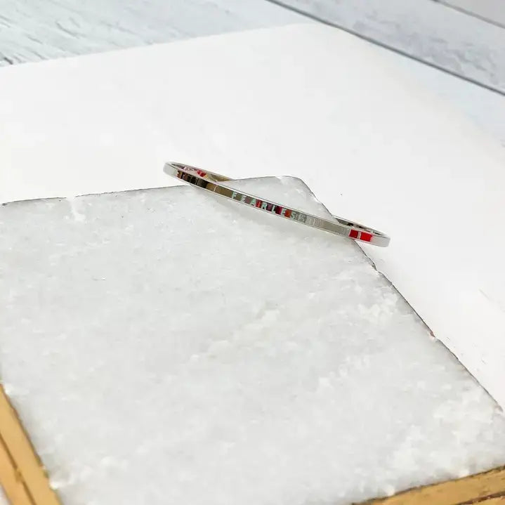 'Fearless' Silver Sentiment Bracelets