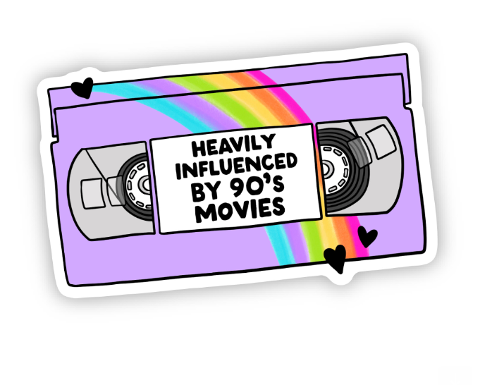 Heavily Influenced By 90s Movies Sticker