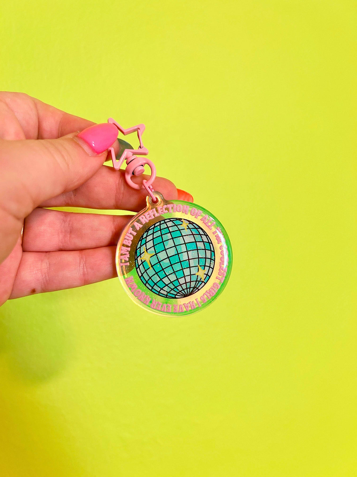 Reflection of the Coolest GIRLS I've Known Keychain