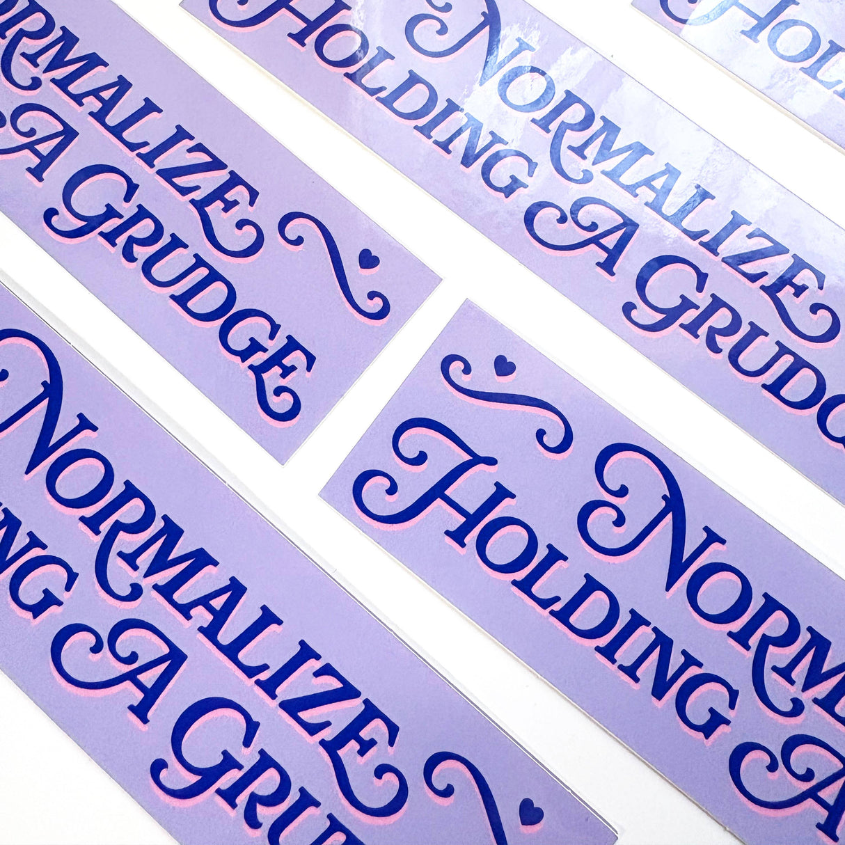 Normalize Holding A Grudge Vinyl Sticker