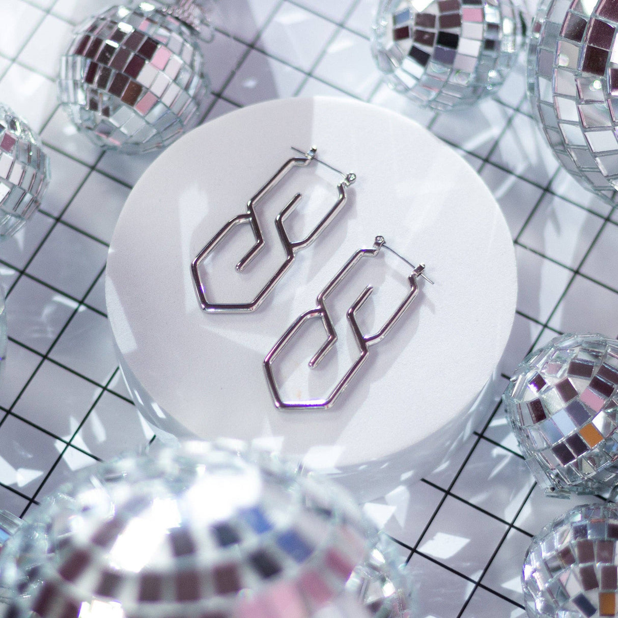 S Earrings - Silver