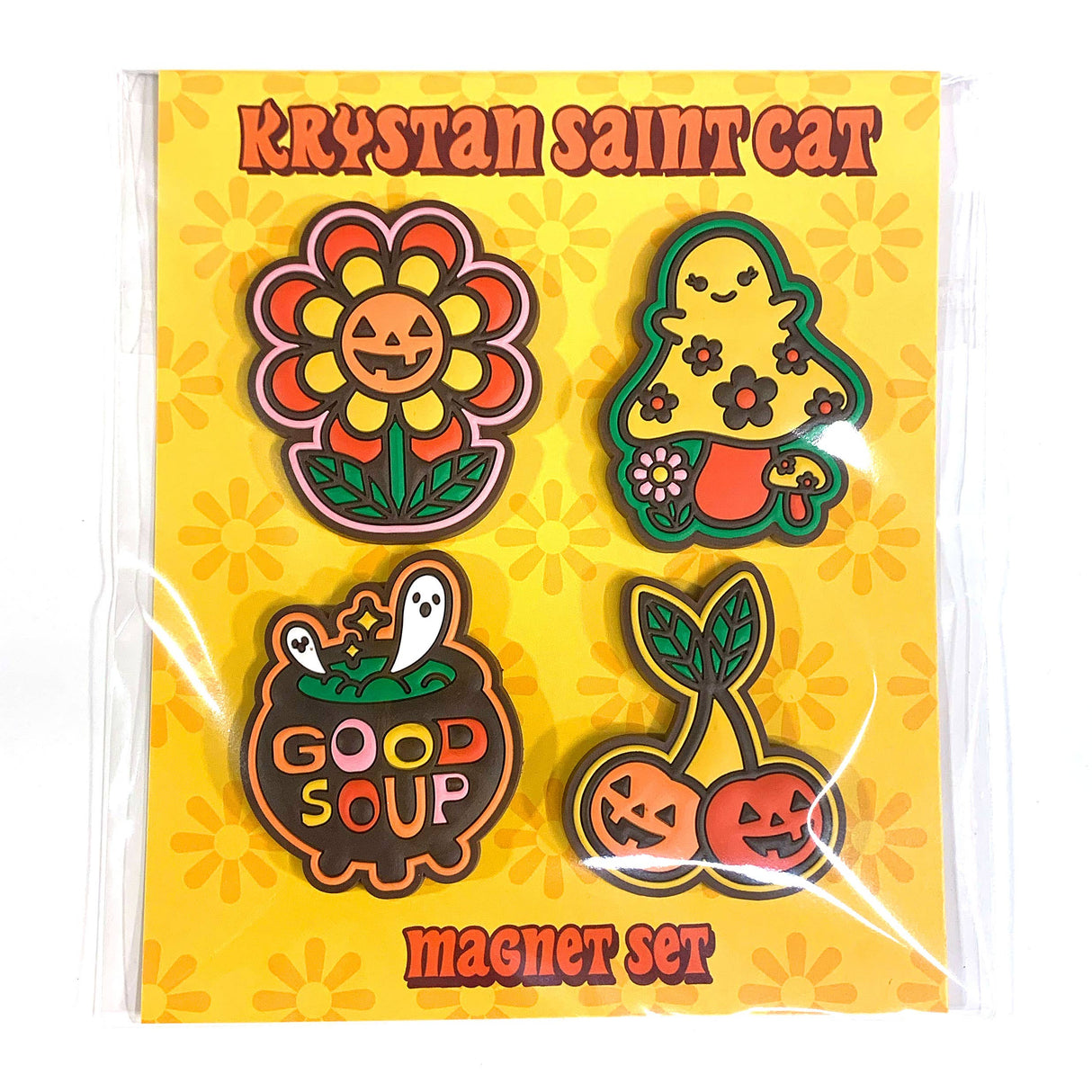 Spooky Retro Puffy Magnets