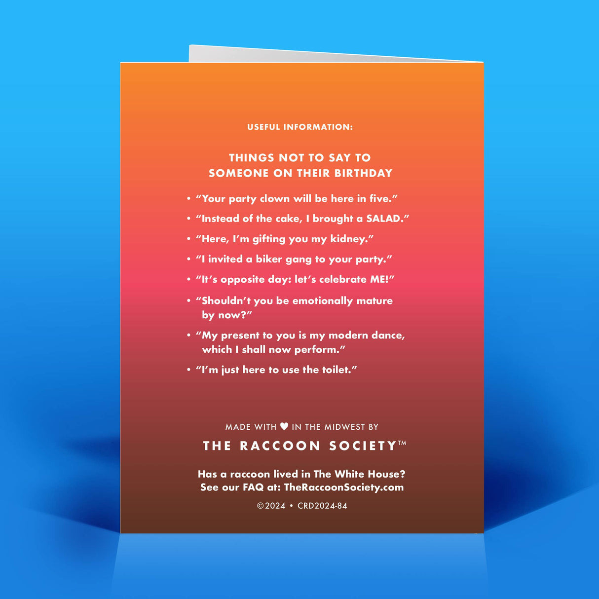 Hot Mess Birthday Card